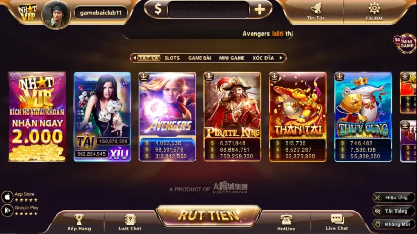 cổng game bài nhatvip